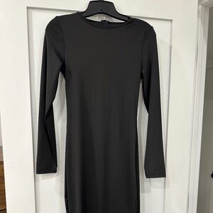 Sexy Black Bodycon Midi Dress